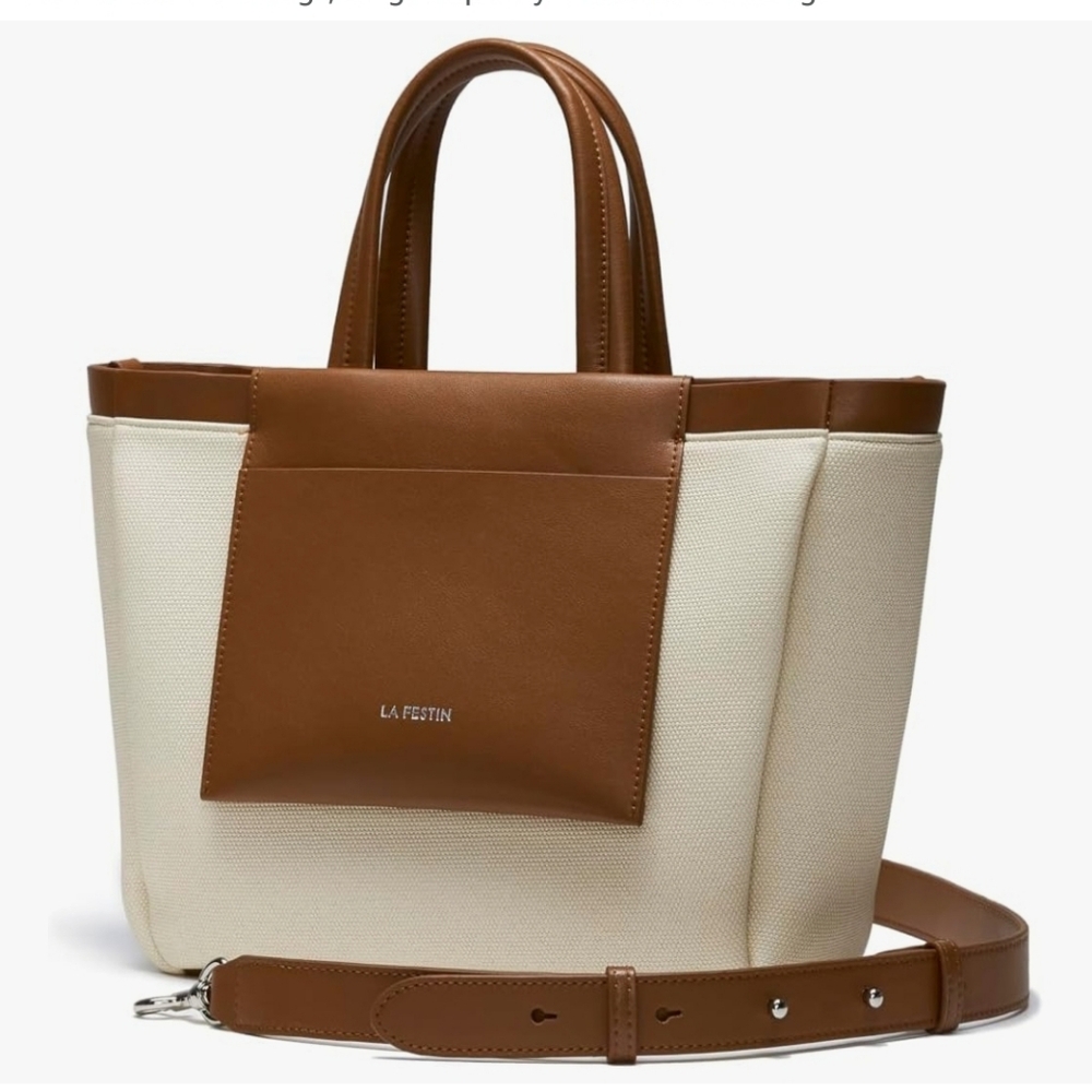 NWT Genuine Leather Cowhide Handbag Purse La Festin